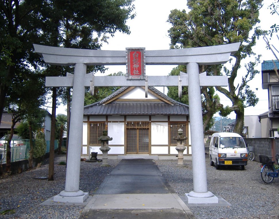 神社　鳥居　白髭神社