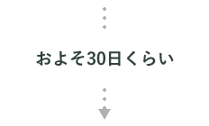 およそ30日くらい